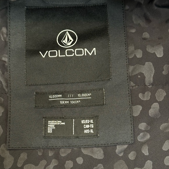 Volcom Bolt XL Extra Large snowboard ski jacket black excellent cond ships fast - Picture 6 of 9